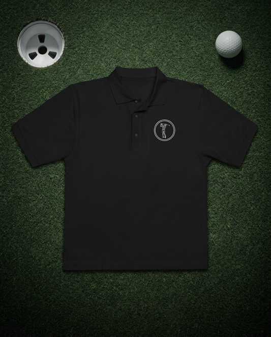 The Bones Polo — Black, night green
