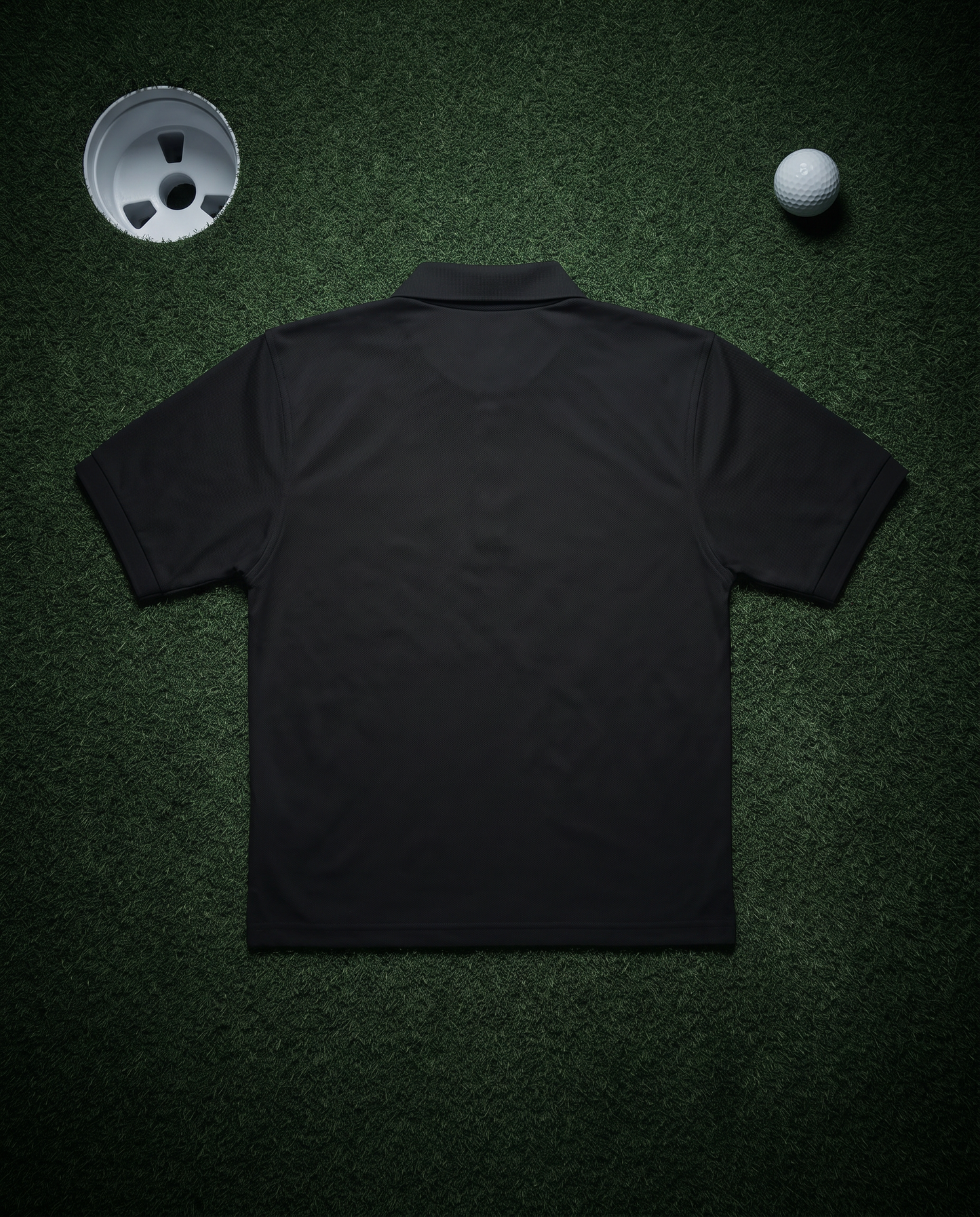 The Bones Polo — back, night green