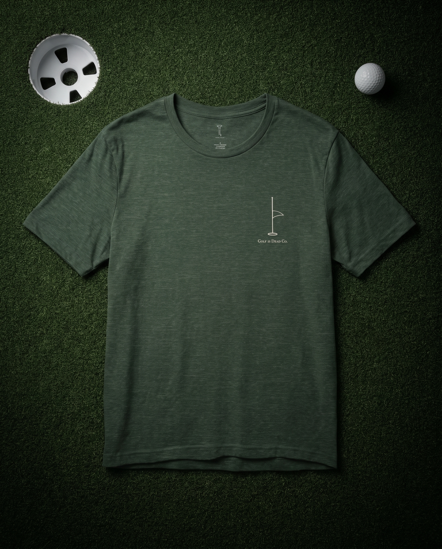 The Last Flag Tee — front, night green