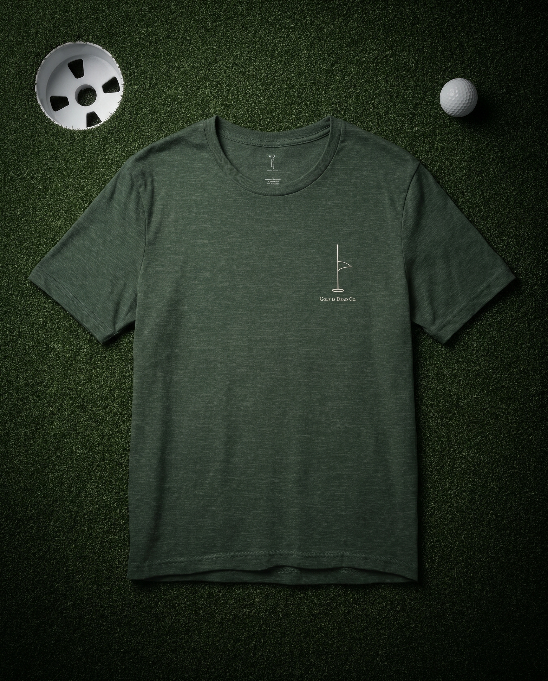 The Last Flag Tee — front, night green