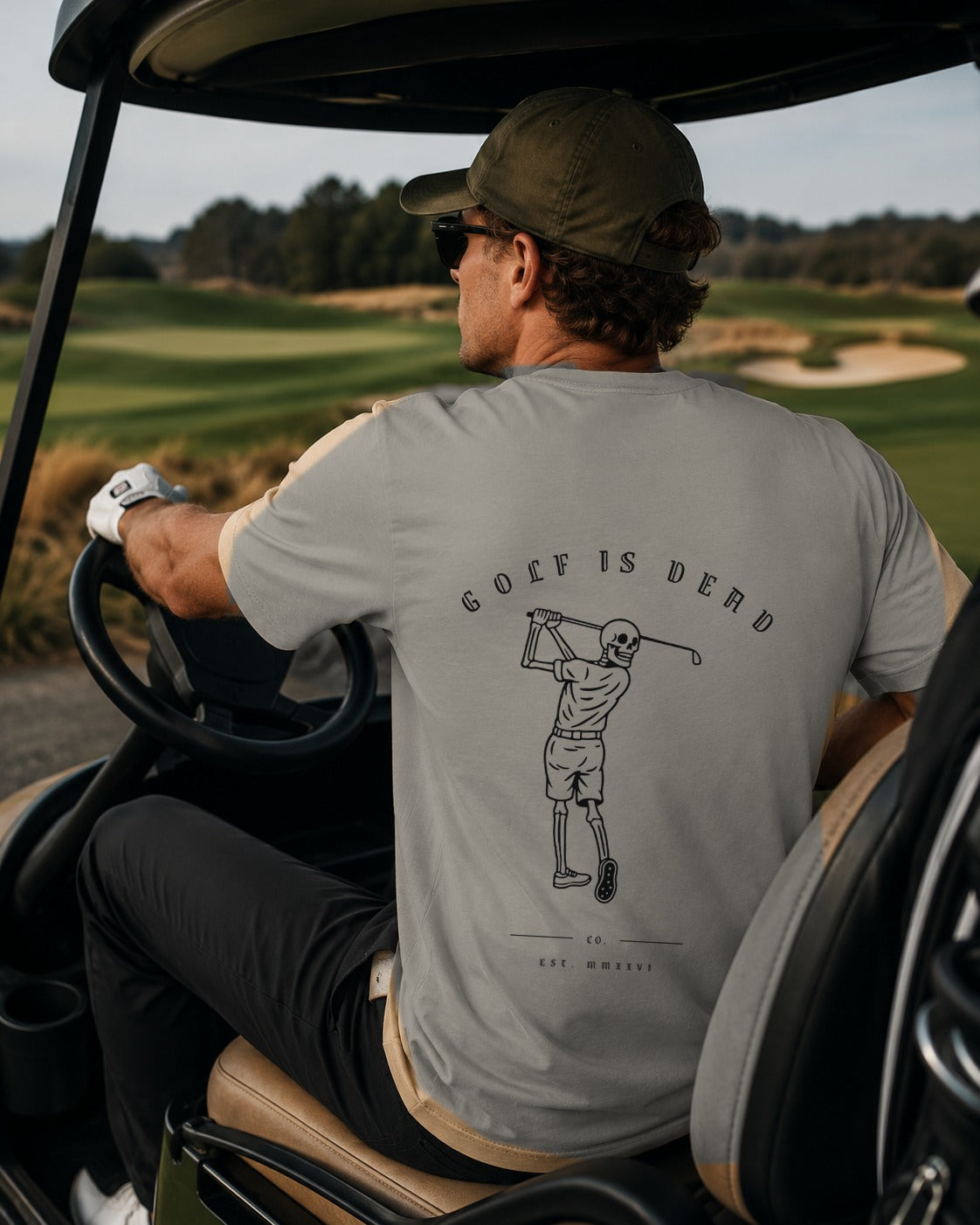 The Bones Tee — Ash, worn courtside